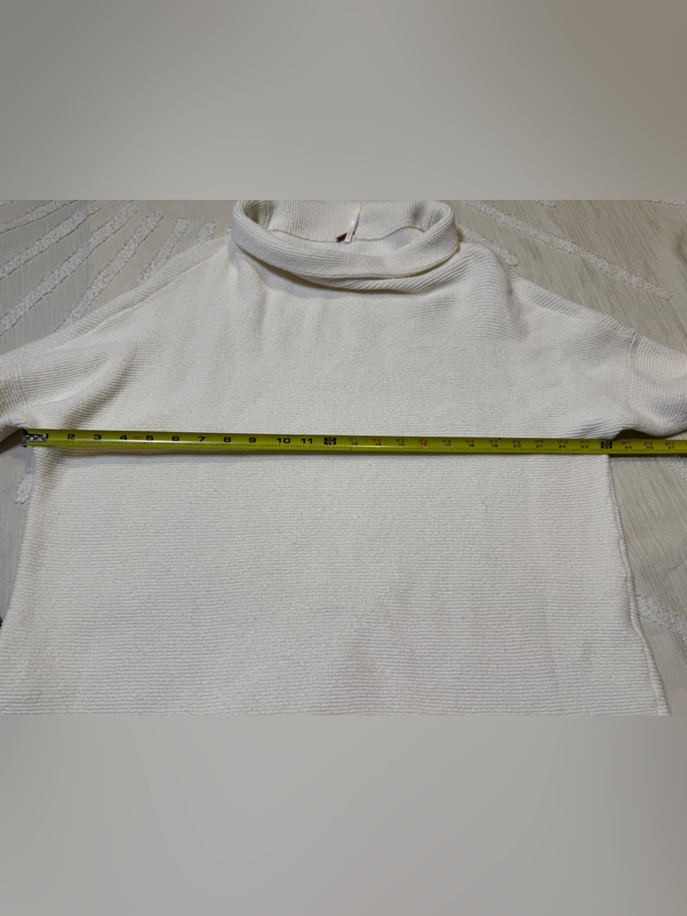 Free People Ottoman Slouchy Tunic Sweater Women’s Small Ivory Oversized - Picture 7 of 8